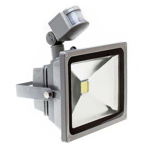 Varmvit LED-belysning med PIR-rörelsesensor (10W)