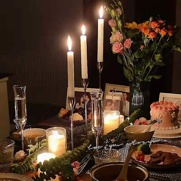 3 stk Romantiske Lysestaker Holder Luksus Lysestake Bord Hjem