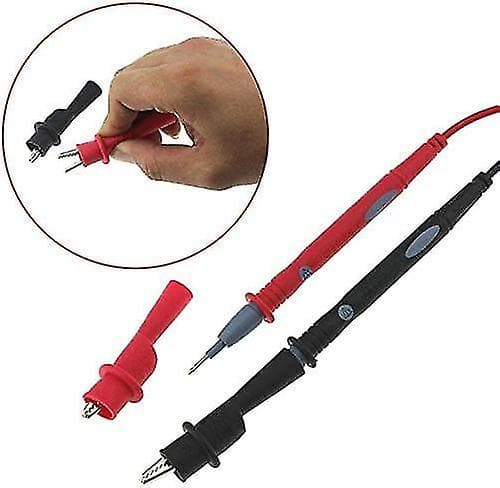 Udskiftnings-Alligator Klemmer til Multimeter Testledninger, 4 stk (4 stk)