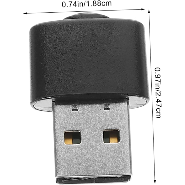 Omärkbar Musrörare Musjiggler för PC Automatisk Klickare USB Musjiggler Förhindrar Datorlåsning och Viloläge