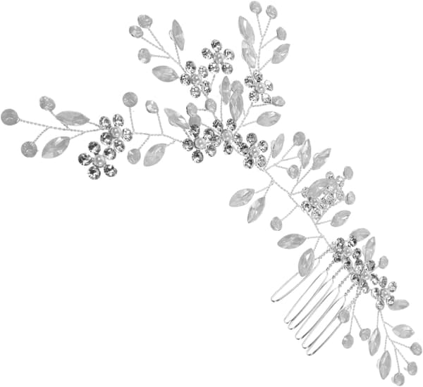 Strass Brud Hårkam Elegant Blommig Design Håraccessoar