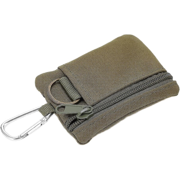 Small Pouch, Outdoor Mini Wallet, Portable Mini Key Card Case With Carabiner, Small Case Wallet