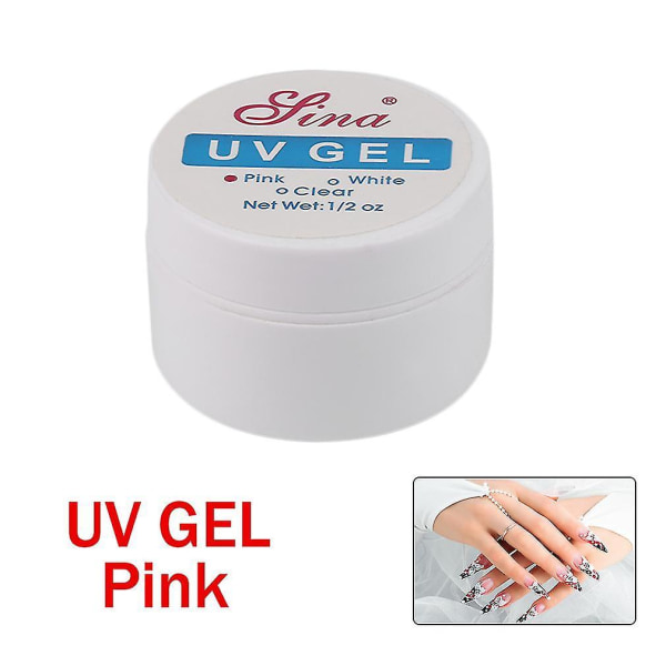 UV-lysbehandling Nail Supplies Crystal Nail Extension Lim