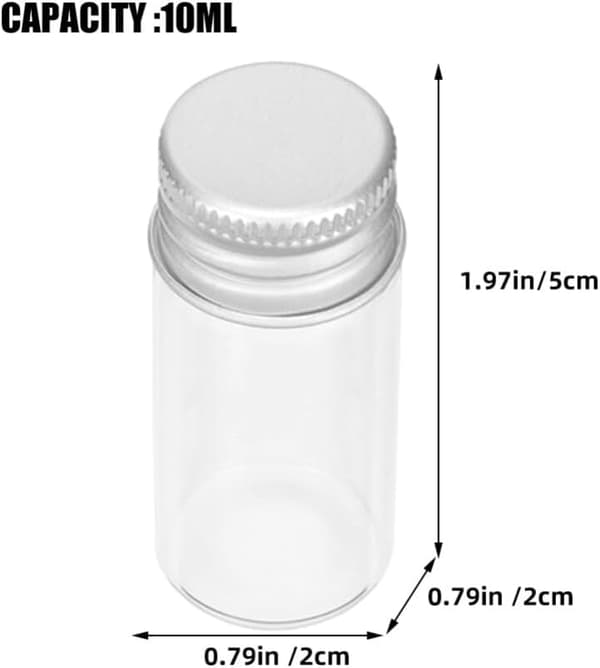 Juice Shot Flaskor 24st 10 ml Klara Glasflaskor, Liten Vätskeprovflaska
