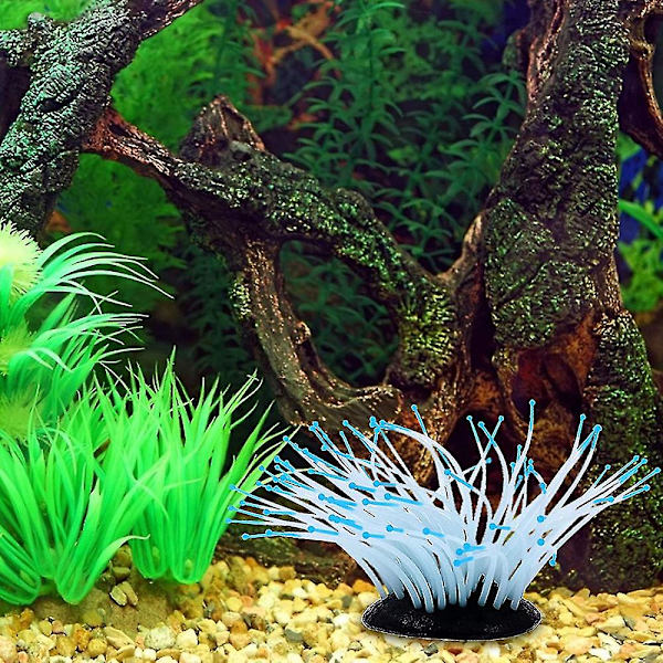 Akvarielandskaper Lysende Anemon - Blå