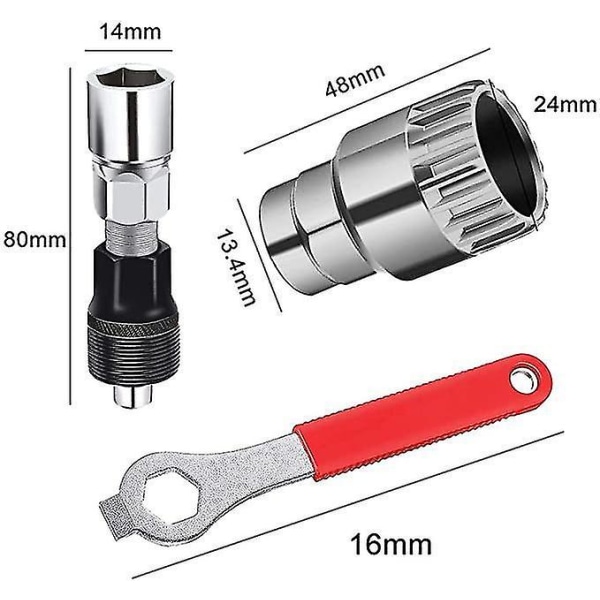Cykelkrank Ekstraktor Trækker Bundbeslag Værktøjssæt