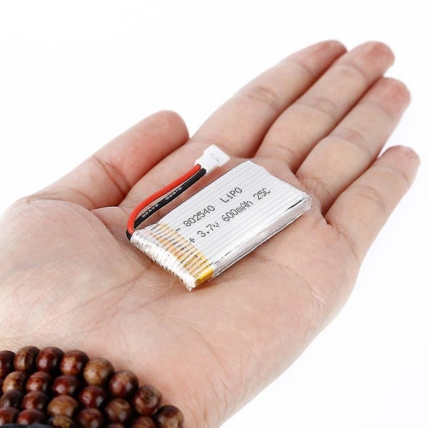 3.7V 600mAh 25C Lipo-batteri 802540 Molex
