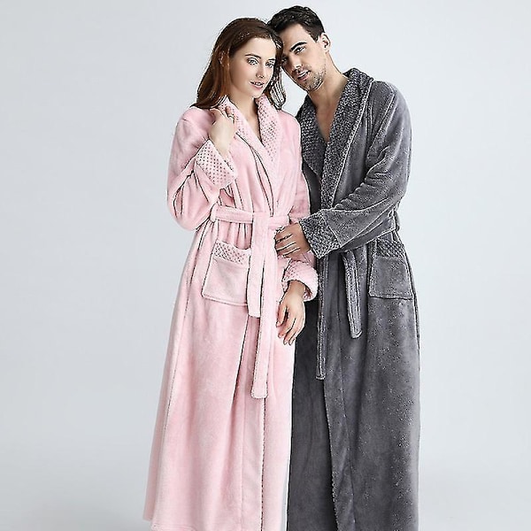 100% Bomulls Terry Badrock Unisex Hotell Nattlinne Sovkläder