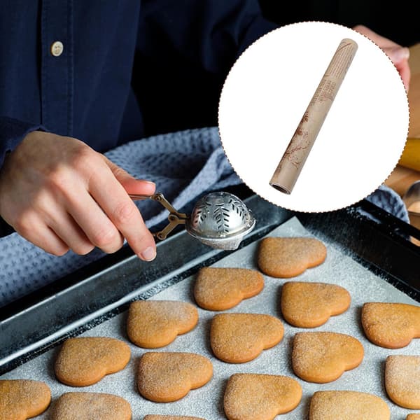 2 ruller oljeabsorberende bakepapir forhindrer flekker gir jevn oppvarming