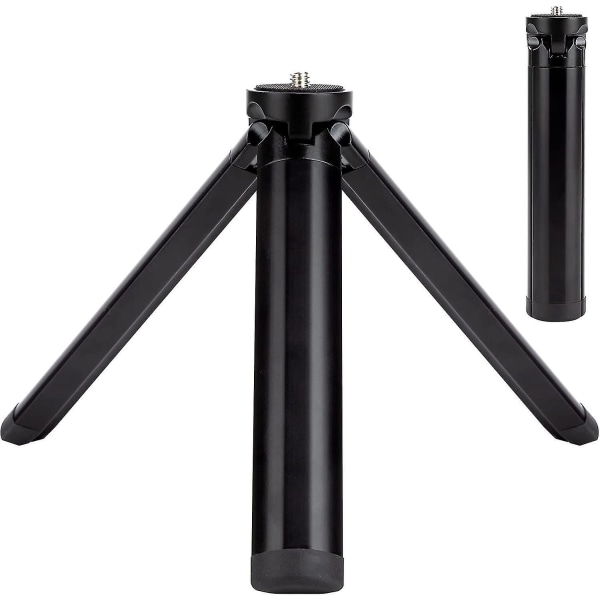 Digitalt Kamera Mini Aluminium Tripod Stabilisator Sort