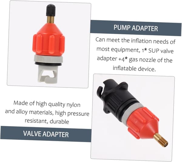 Luftventiladapter pumpehoved til oppustelig båd kajak Sup paddle board luftpumpe tilbehør stik
