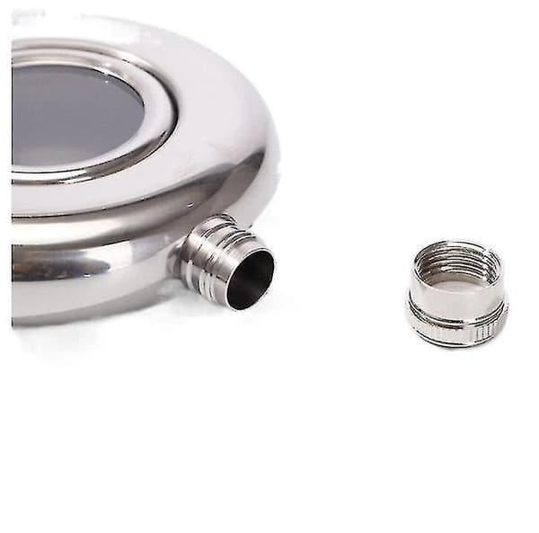 1 kpl 5oz Hip Flask 150ml Viski Tasku PP Ikkuna Pullo 304 Ruostumaton Teräs Premium Sn|hip Flask