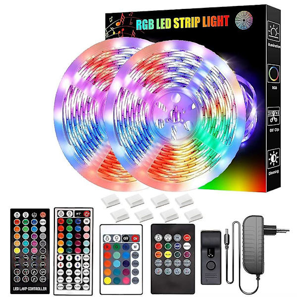 LED-älynauhat RGB Musiikkisynkronointi Värimuutosvalo