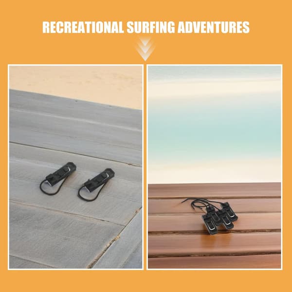 8 stk. Paddleboard Finneclips Erstatning Sort Paddleboard Finneklemme Spænde Separator