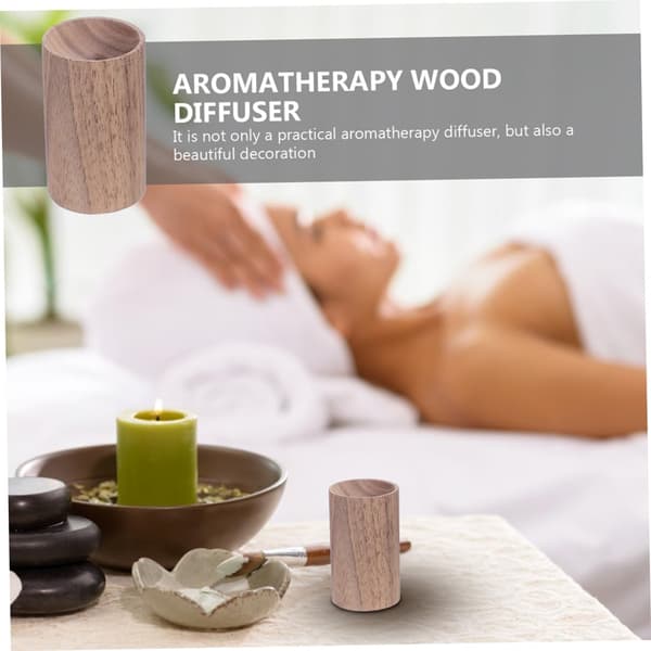 2 stk. bil diffusert tre diffuser svart valnøtt naturmateriale enkel design essensiell