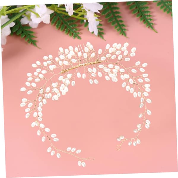 1 st hårkam brudhuvudbonad elegant bröllopshårnål blomdekor vacker brudhåraccessoar
