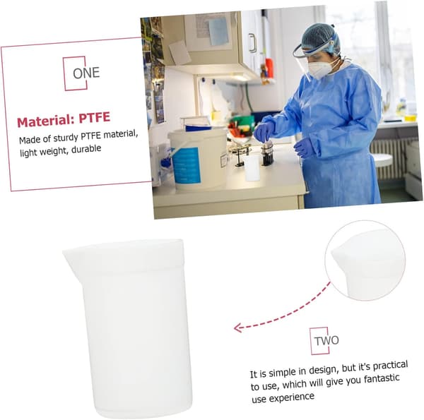 Profesjonell PTFE-beger Varmebeger for laboratorium Trygg Praktisk for skolefabrikk Tilfeldig stil