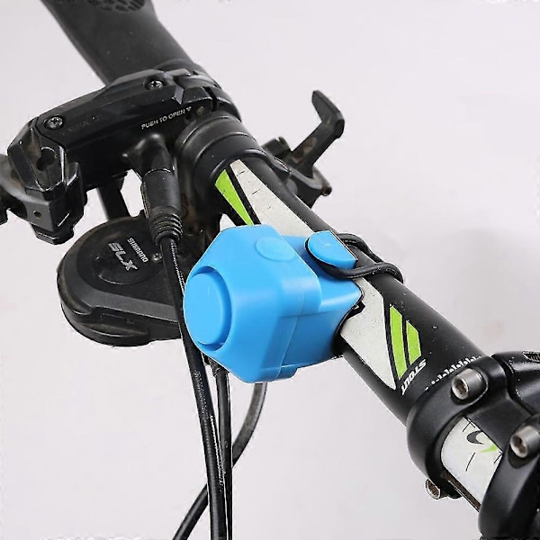 Cykelklocka Horn Cykling Elektronisk Hög Ljud Ring Batteri Alarm Set Blue