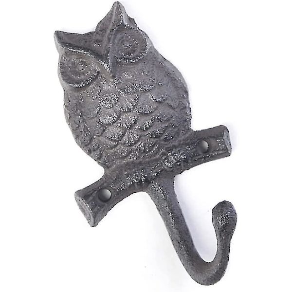 Vintage Väggkrokar i Gjutjärn Antik Finish Metall Kläder Affärs Djurhuvud Dekorativ Hängare (1st, Grå)