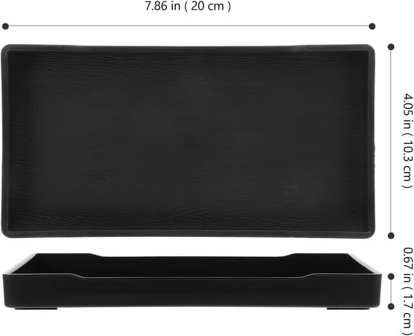 Badrumsfat Rektangulär Badrumsbänkbricka Melaminmaterial Modern Elegant Design Enkel