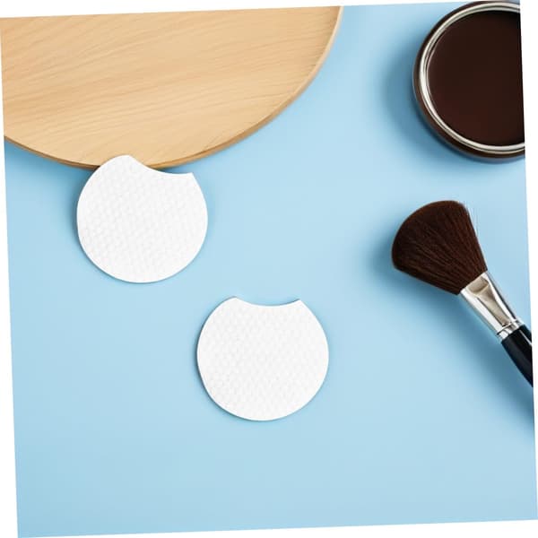 1200 stk. Halvcirkelformede Makeupfjernerpuder Tykke Ansigtsrensende Puder til Makeupfjerning