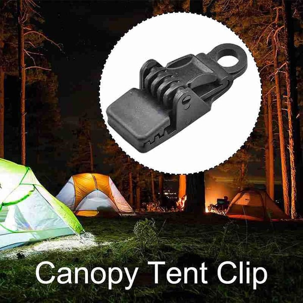 6 pakker med tunge låsetunneller, nydesignede teltklemmer, campingklemmer, for camping, skyggelegging, skyggelegging og svømmebasseng.