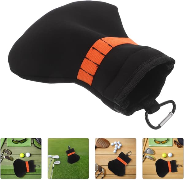 Golf Tee Opbevaringsboks Pose Snøre til Golfbold Nøglering Organizer Holder