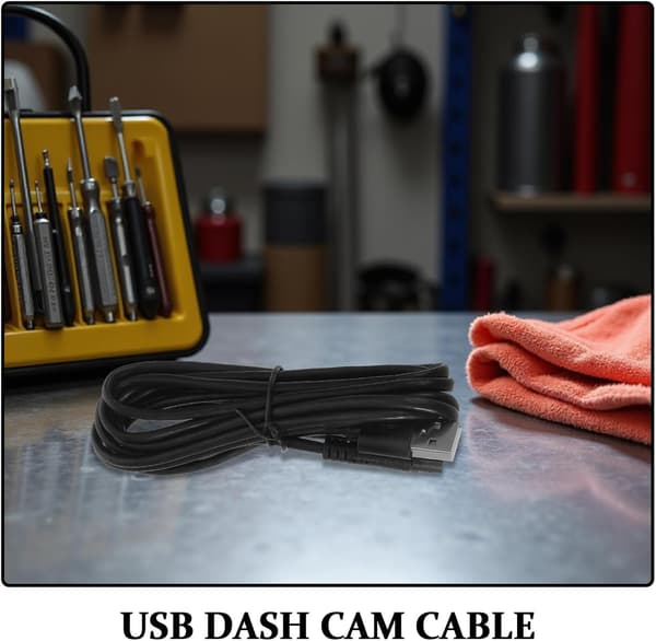 Biladapterkabel Dashcam-kabel Bilspilleradapterledning for USB-bruk i dashbordopptaker