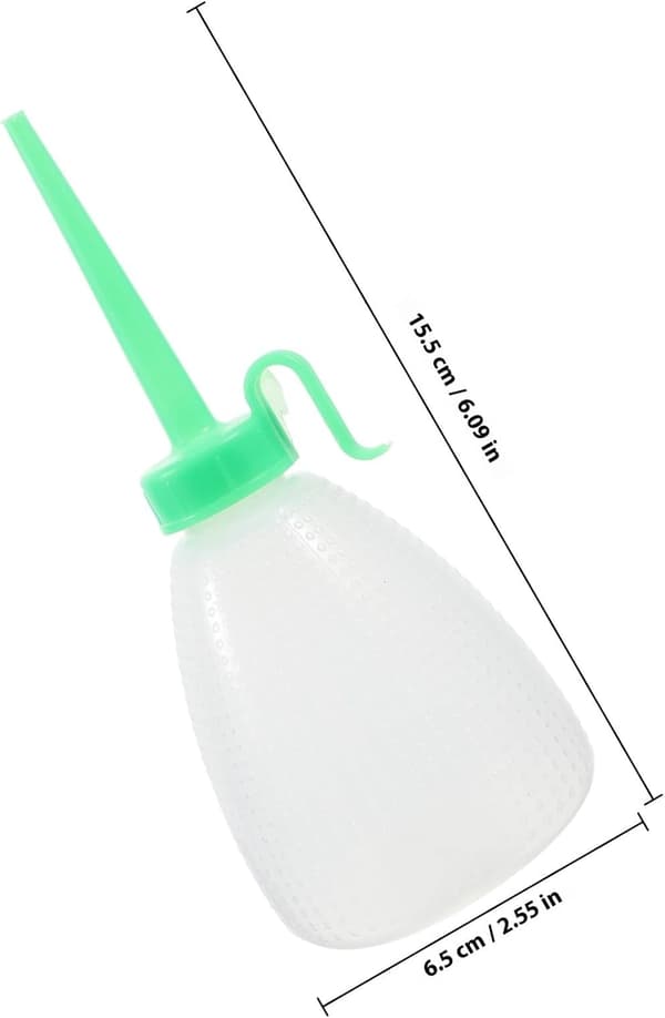 6st Symaskinsoljeflaskor 150ml Plastspets Klämoljedispenser