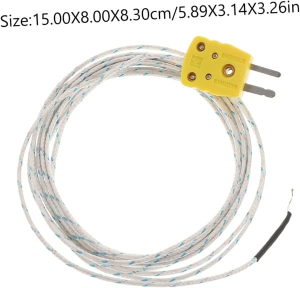 15 stk K-type termoelement temperatursonde fleksibel tempsonde