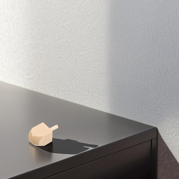 10 stk. spinnende tretopper Hanukkah DIY blanke tre-dreideler