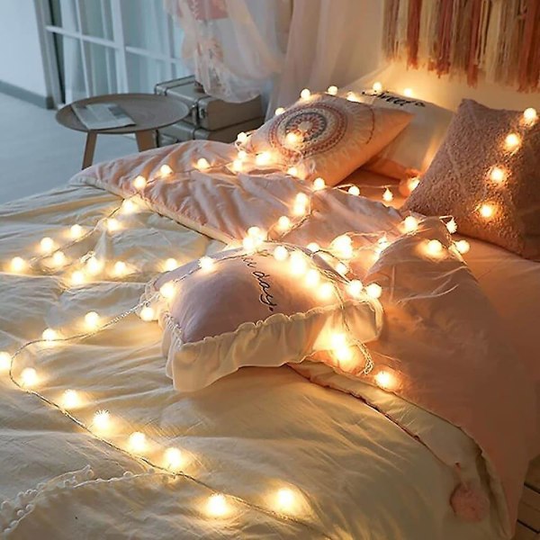 Eldfluga Maskros Fairy String Lights Solcellsladdning Plug-in Utomhus