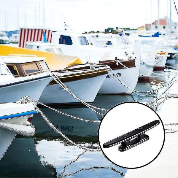 2-pack 4 tum svarta båtklumpar Båtdockningsklumpar Slitstarka nylonklumpar