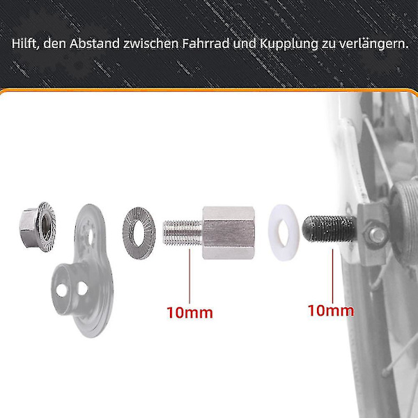 Tilhengerfeste Skruer for Sykkel Tungt Trailer Koble Adapter Sykkel Tilhenger Tilbehør
