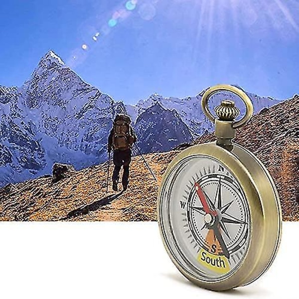 Kompassi Vaellus Tasku Kompassi Vintage Messinki Outdoor Survival Mini  Kompassi Navigointityökalu ee60 | Fyndiq