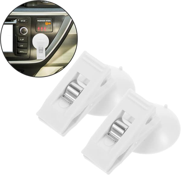Bilbrilleklemme Sugekopp Billettklips Bilbildeholder for frontrute