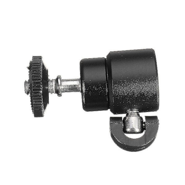 Metal Mini Kuglehoved Blitzbeslag Holder Skrue Til Kamera Stativ Hotshoe (1 Styk, Sort)