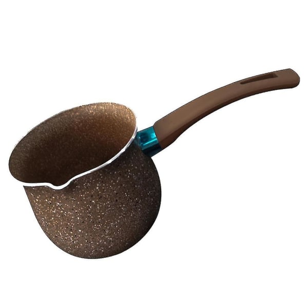 Enkelhandtags Anti-brännskada Kaffe Kanta Non-stick Pan Mini Mjölkkanna (1 st)