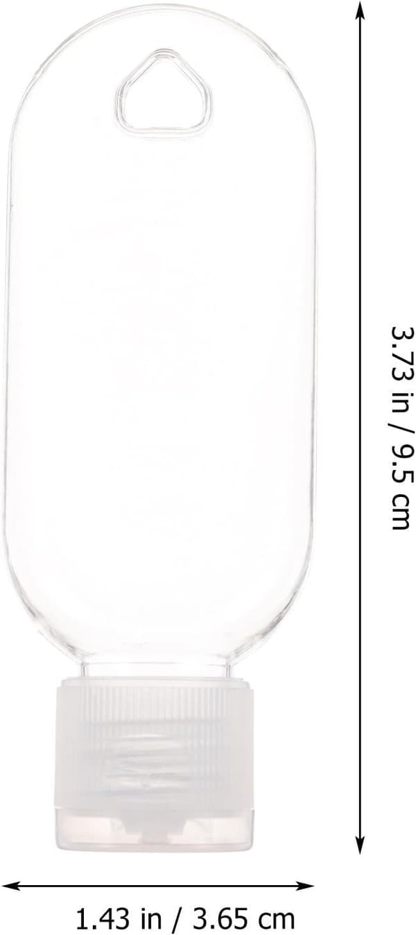 10 st 30 ml påfyllningsbara reseflaskor för handsprit med snäpplock och krok, bärbara underförpackningsbehållare