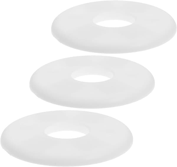 3 st runda täckplåtar för väggrörshål 4,4 cm diameter ABS-material