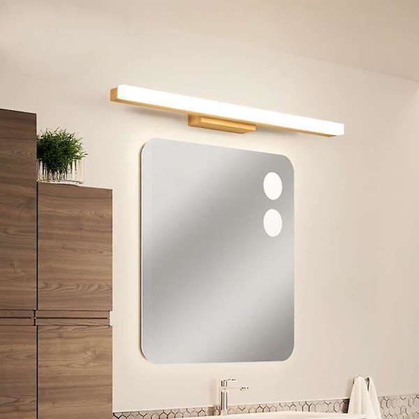 1-lys Vanity Light Led Speil Front Nordic Solid Wood