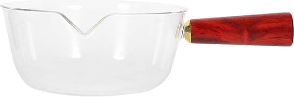 650 ml varmebestandig multifunksjonell gryte i glass
