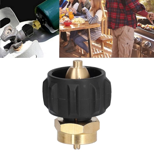 Gasregulator Fyldningsadapter (sort guld) (1 stk)