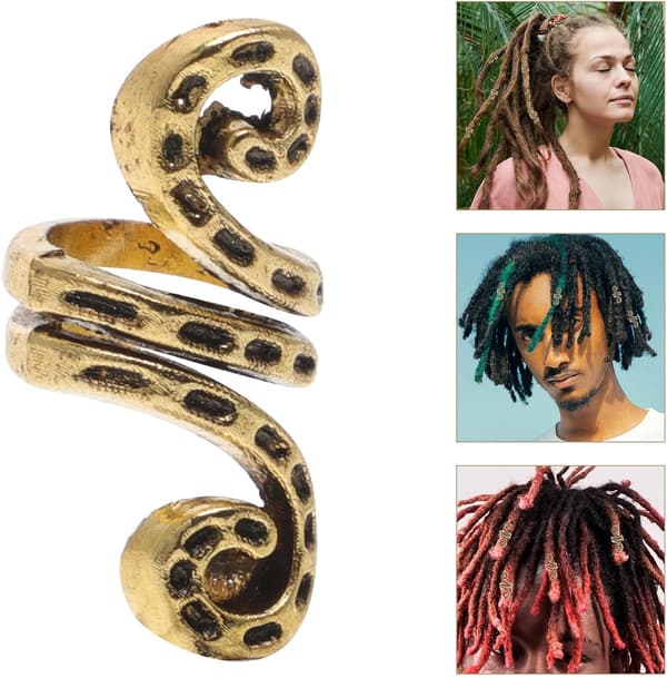 20 stk. Hårringer i sinklegering, flette-smykker, dreadlock-tilbehør