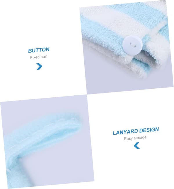 Fleece-mössa för hårtorkning, absorberande resehandduk, hårvård, duschartiklar