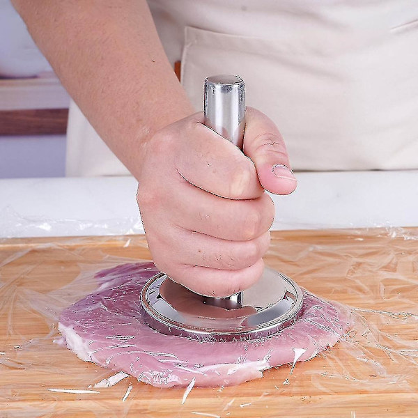 Rostfritt Stål Köttklubba 3 tum i Diameter x 5 tum Silver Köttmörare - yuhao