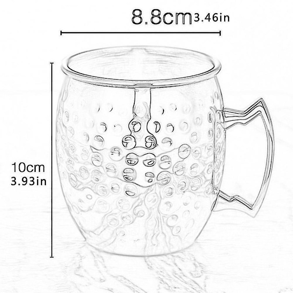 Vinglass i rustfritt stål, metallvinglass, champagne, kjøkken