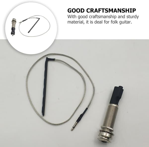2st Gitarr Eq Utgångsjack Gitarrstav Piezo Legering Enkel Installation Bekväm Upplevelse Tillbehör Ersättningsdel