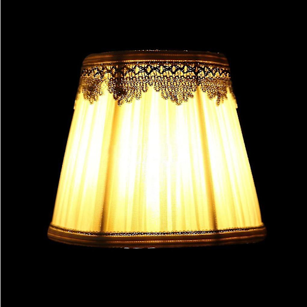 Klips-på Lampskærm Stofskærm 90x140mm Højde 120mm 2 Sæt