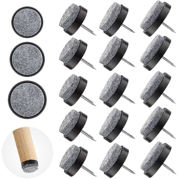 Filtskydds skruvar, 90 st Filtskydds - Filtskydds för stolar och möbler 20 mm, 24 mm